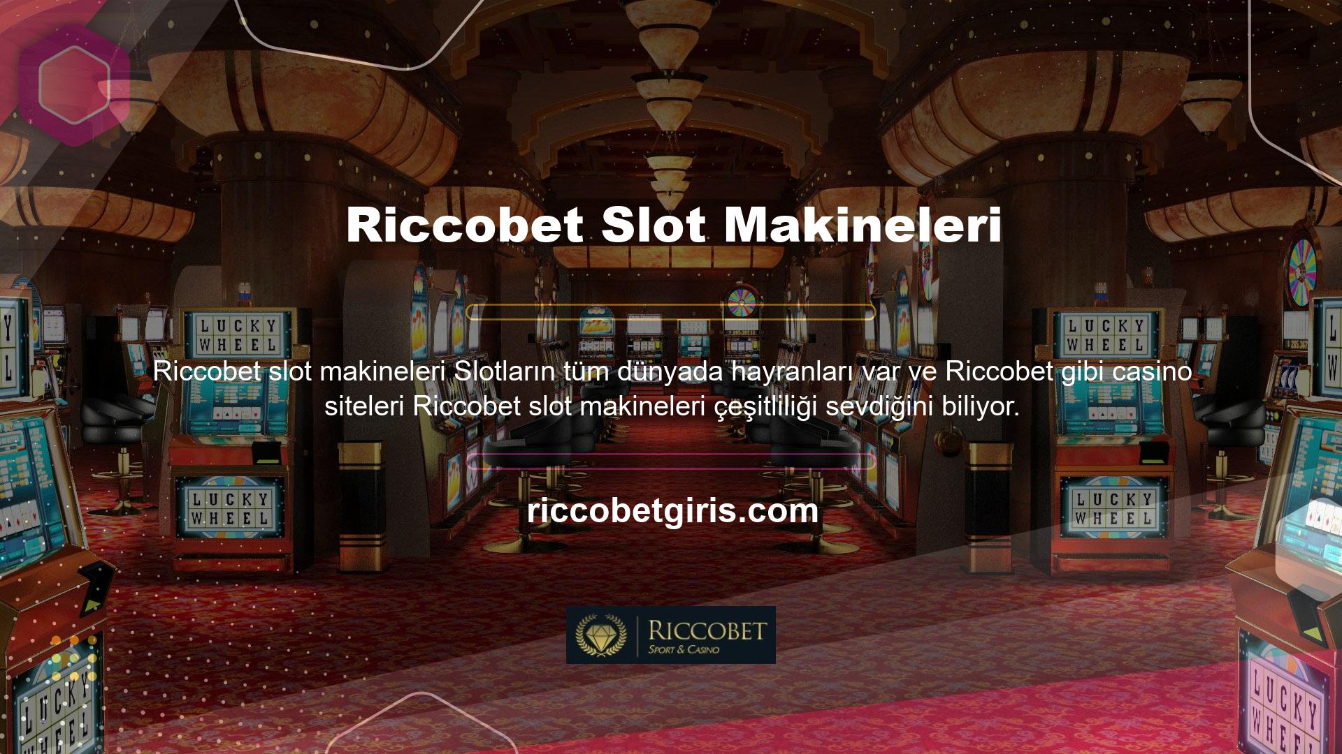 Bu nedenle, farklı sağlayıcılardan slot oyunları seçebileceğiniz Riccobet Casino bölümünde seçim yapmakta zorlanacaksınız
