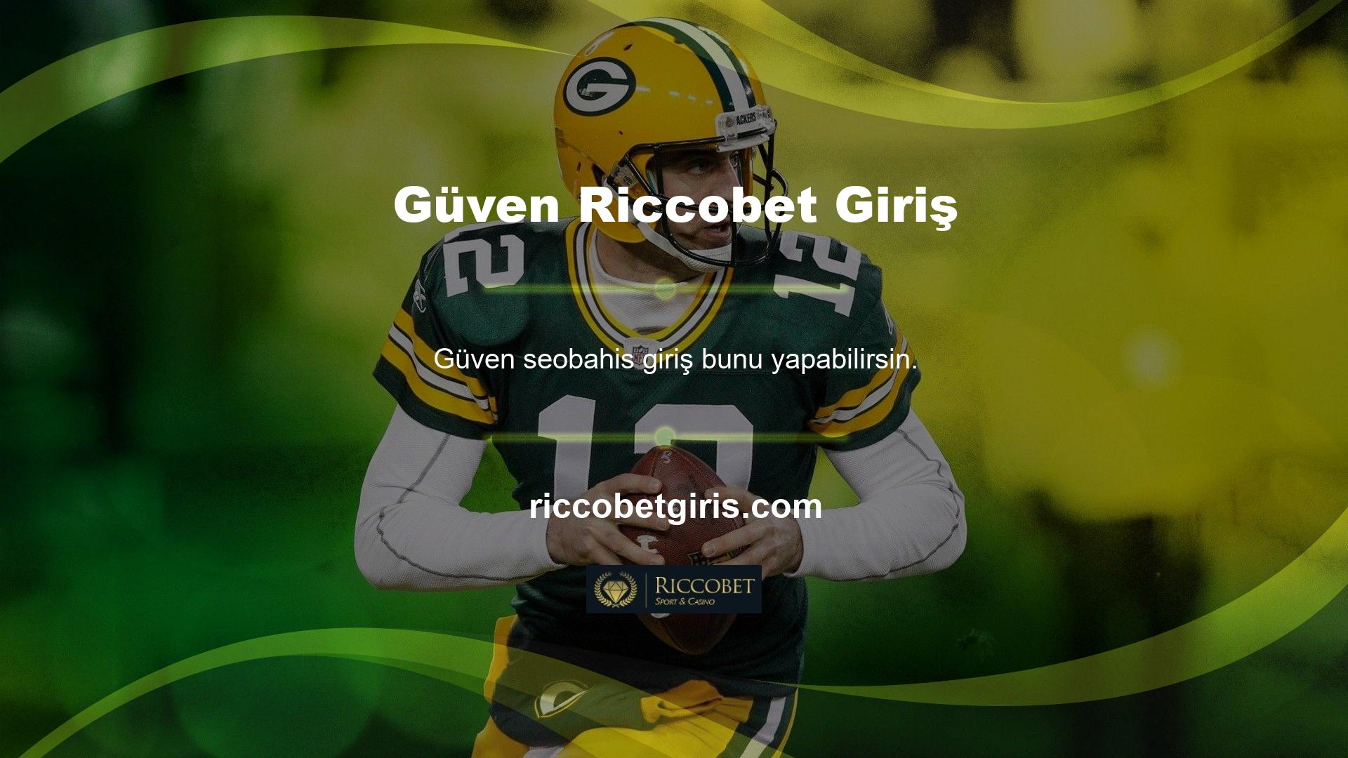 Riccobet, Türkiye'de bahis hizmeti veren bir bahis sitesidir
