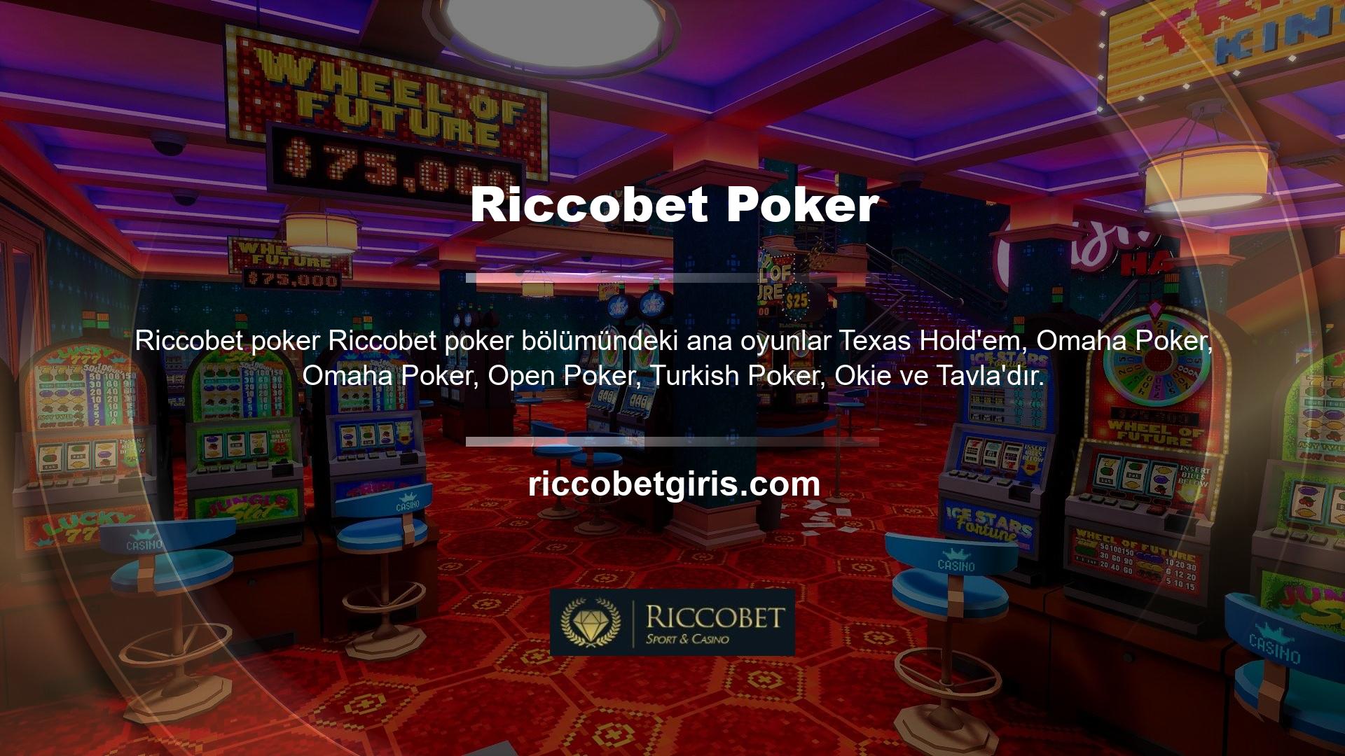 Poker alanına girdiğiniz anda ekranda beliren ilk görüntü, tüm poker odalarının toplam bakiyesi ve tüm poker odalarındaki çevrimiçi oyuncu sayısıdır