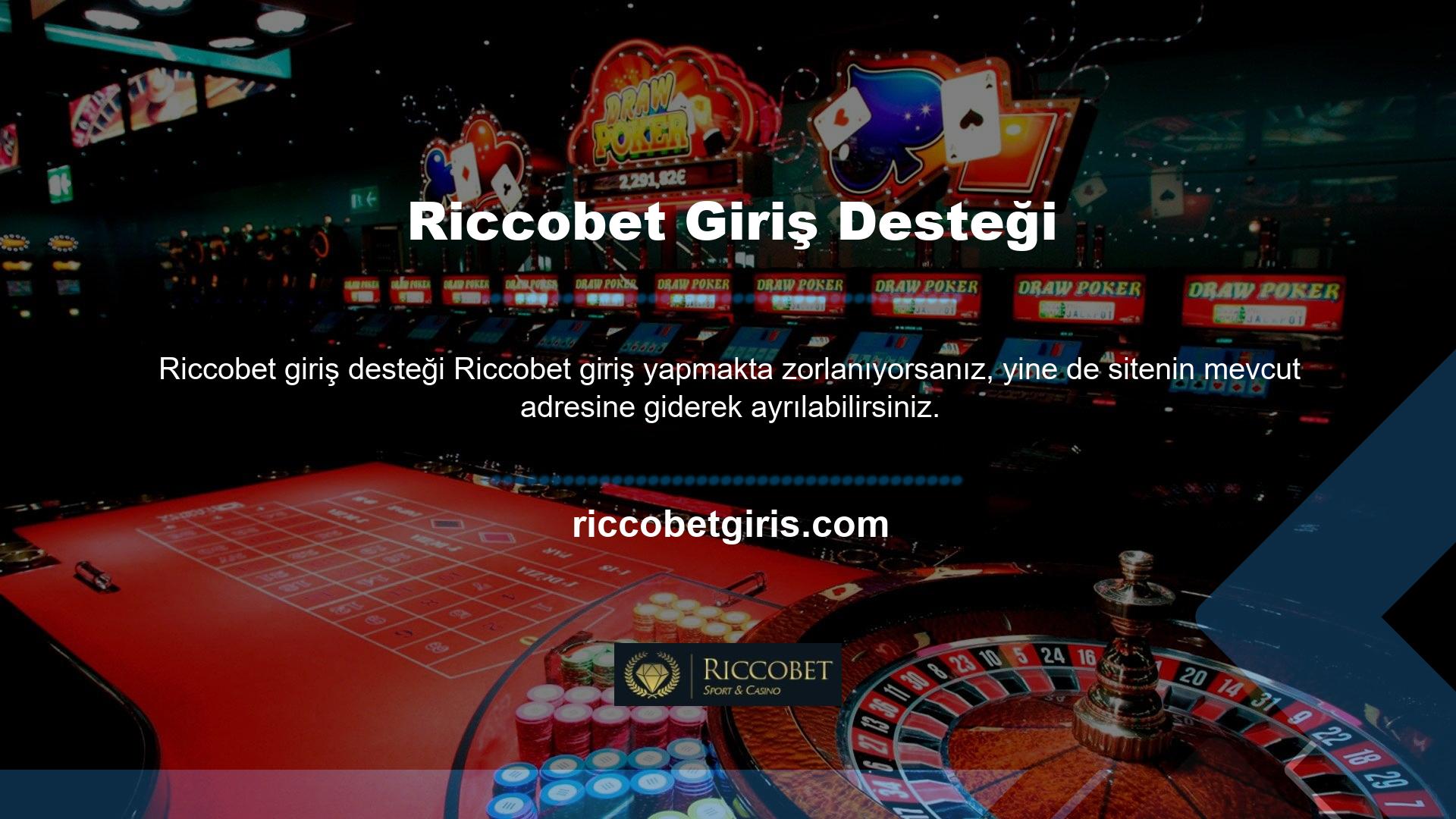 Riccobet en son değişiklikleri görmek için bu yeni bağlantıları tıklayın